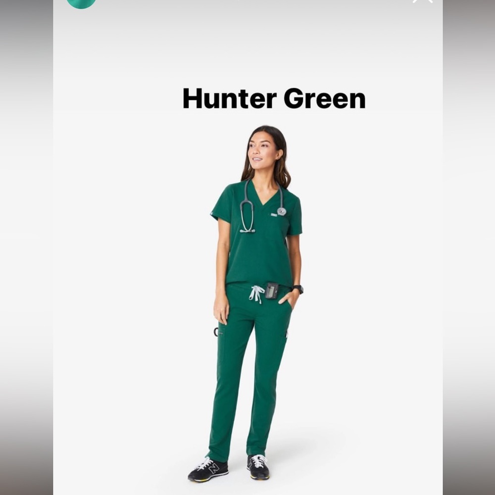 Figs scrubs hunter green